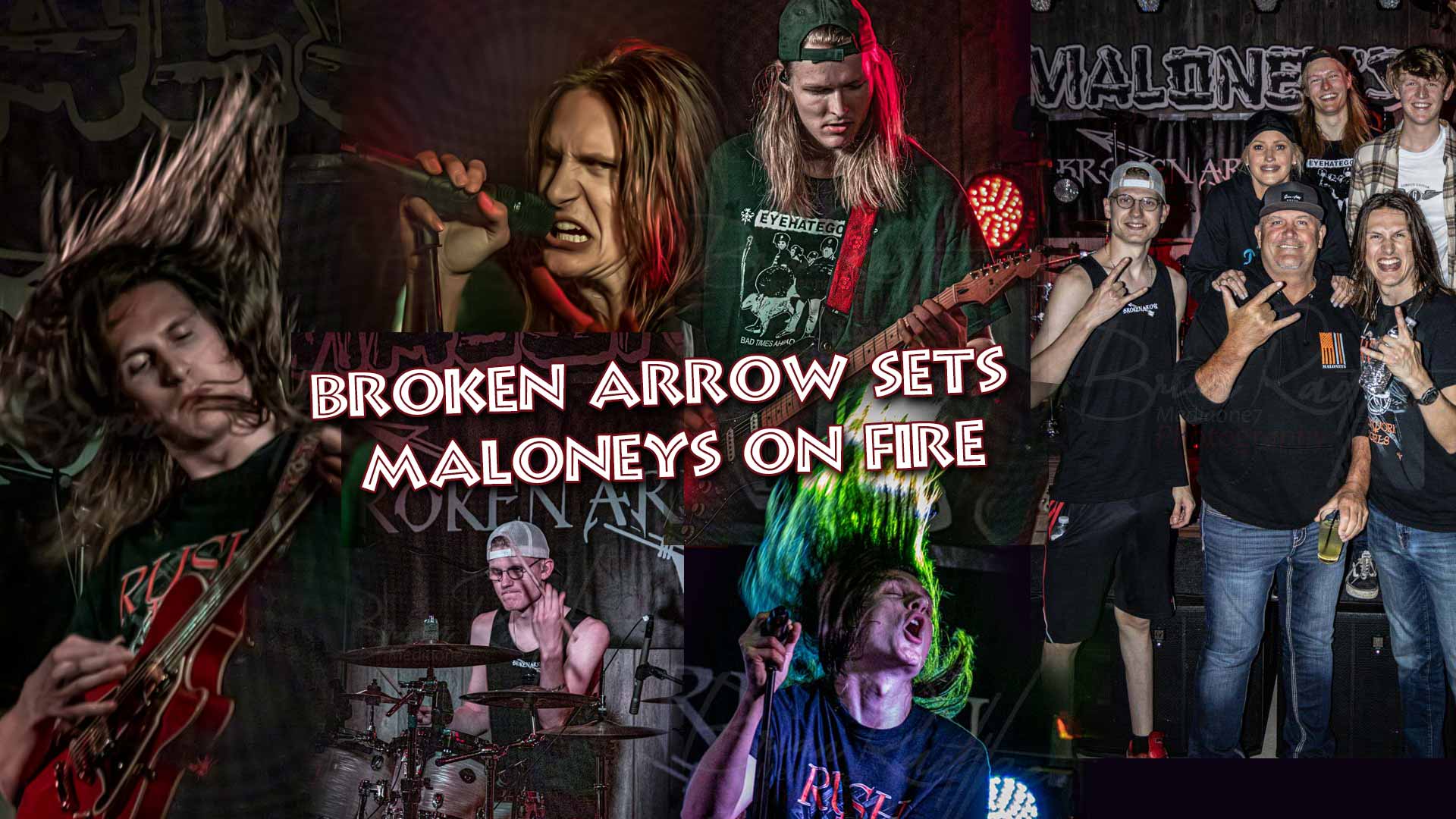 Broken Arrow rock band at Maloney's Bar in Kaukauna Wisconsin