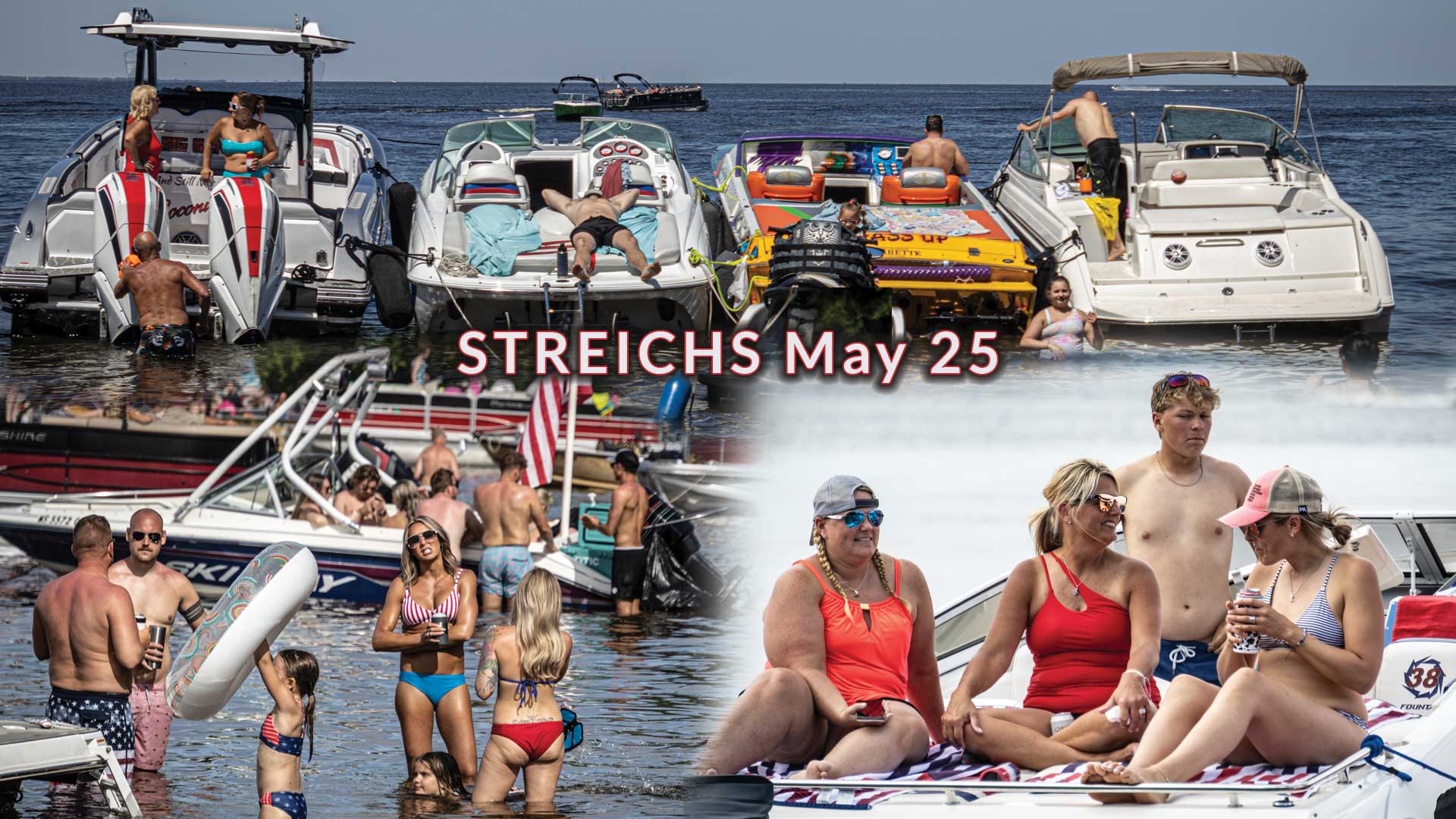 May 25 Boating Lake Winnebago at Streich's Sand Bar